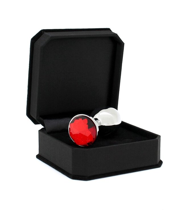 Rimba - Buttplug KLEIN met kristal, massief  (unisex)