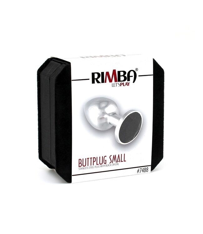Rimba - Buttplug KLEIN met kristal (unisex)