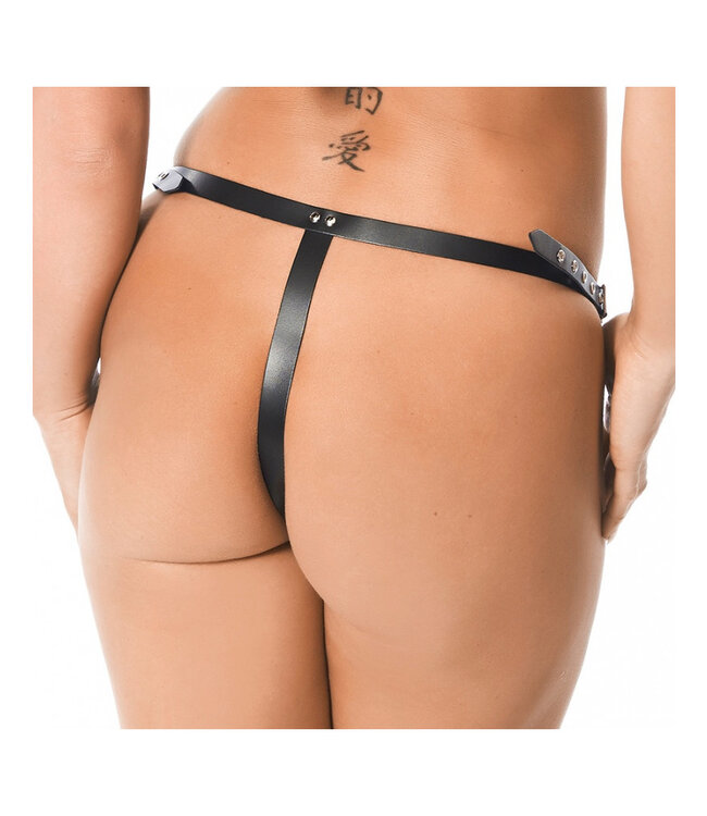 Rimba - Voorbind string met dildo (3.5 x 12 cm)