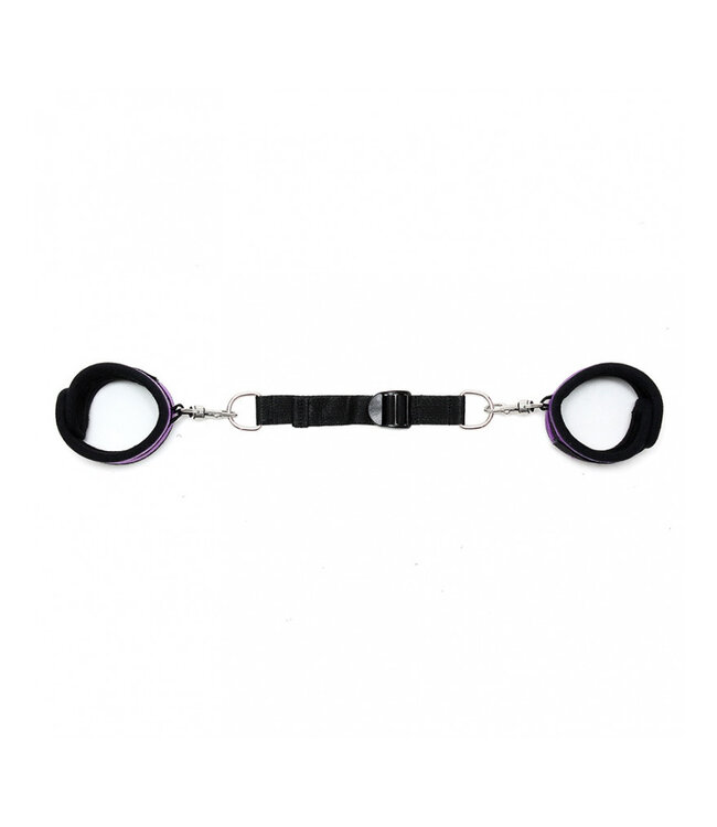 Rimba - Soft Bondage klittenband voetboeien met band van 30 cm. en karabijnhaken