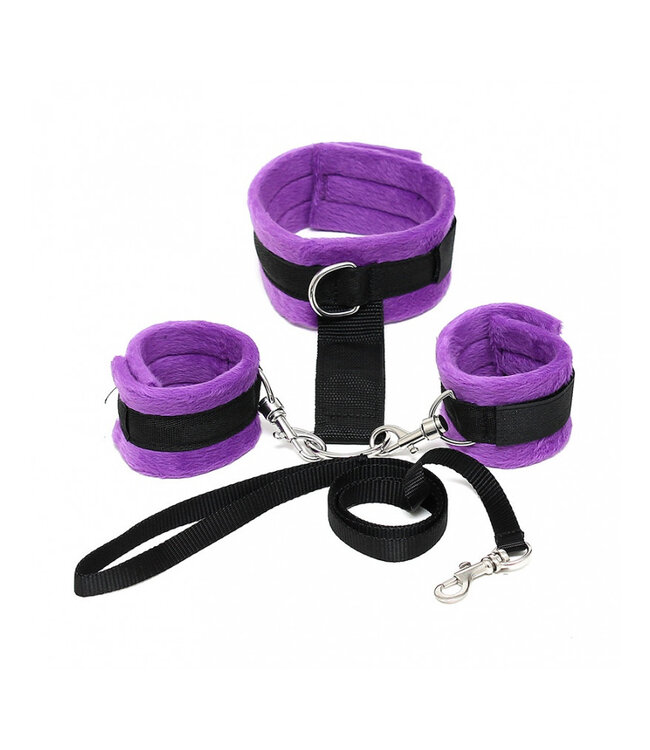 Rimba - Soft Bondage halsband met handboeien