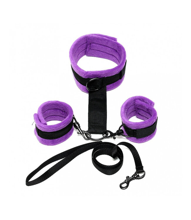 Rimba - Soft Bondage halsband met handboeien