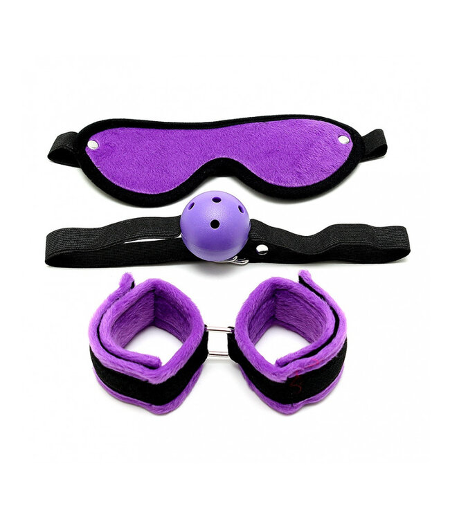Rimba - Soft bondage set met klittenband (3-delig)