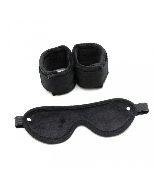 Rimba - Soft Bondage klitteband boeien met masker