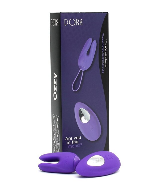 DORR - Ozzy - Rabbit Egg Vibrator + Lay-on Vibrator - Paars