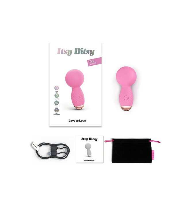 Love to Love - Itsy Bitsy - Mini Wand Vibrator - Roze