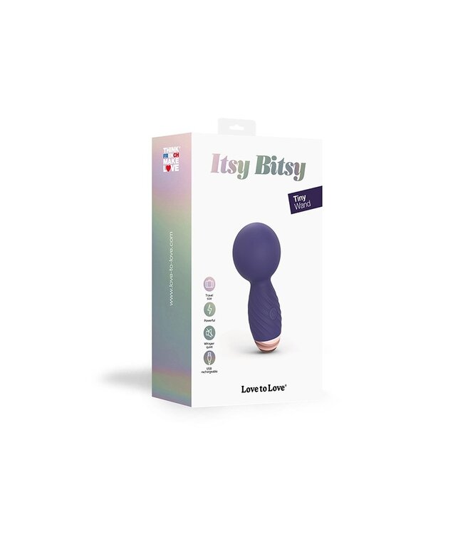 Love to Love - Itsy Bitsy - Mini Wand Vibrator - Indigo