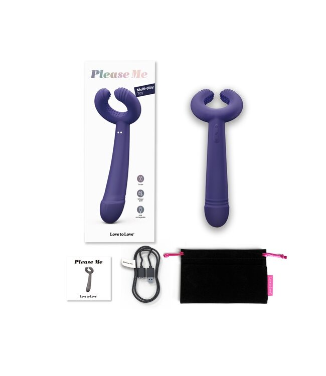 Love to Love - Please Me - Multi-Vibrator - Indigo
