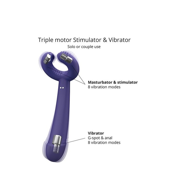 Love to Love - Please Me - Multi-Vibrator - Indigo