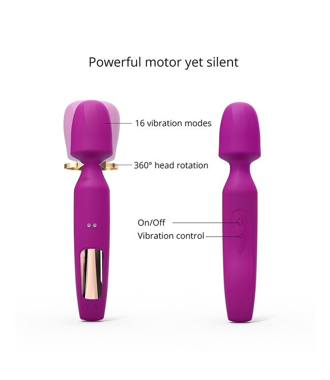 Love to Love - R-Evolution - Wand Vibrator met 2 Opzetstukken - Roze