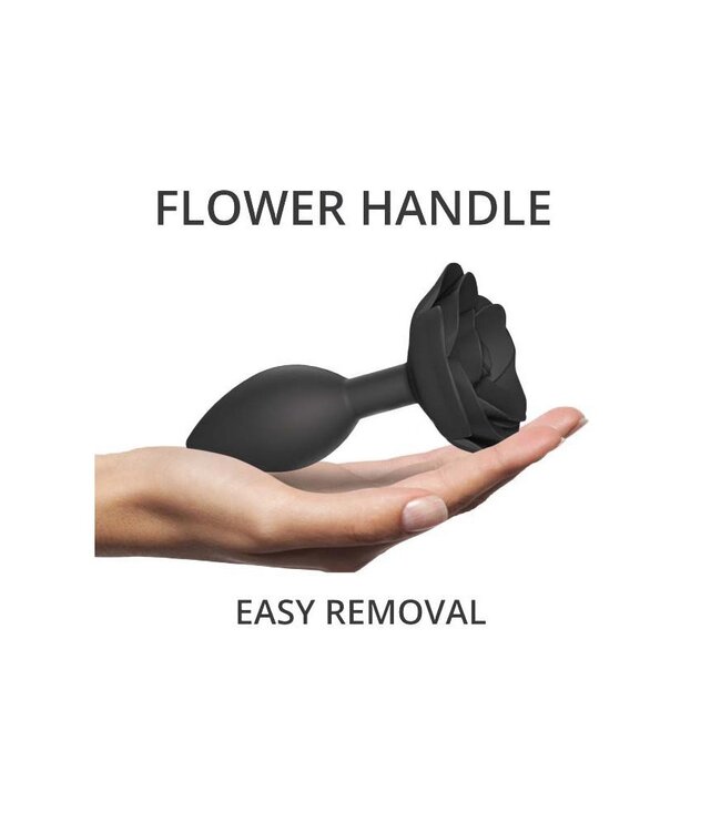 Love to Love - Open Roses Maat L - Butt Plug - Zwart