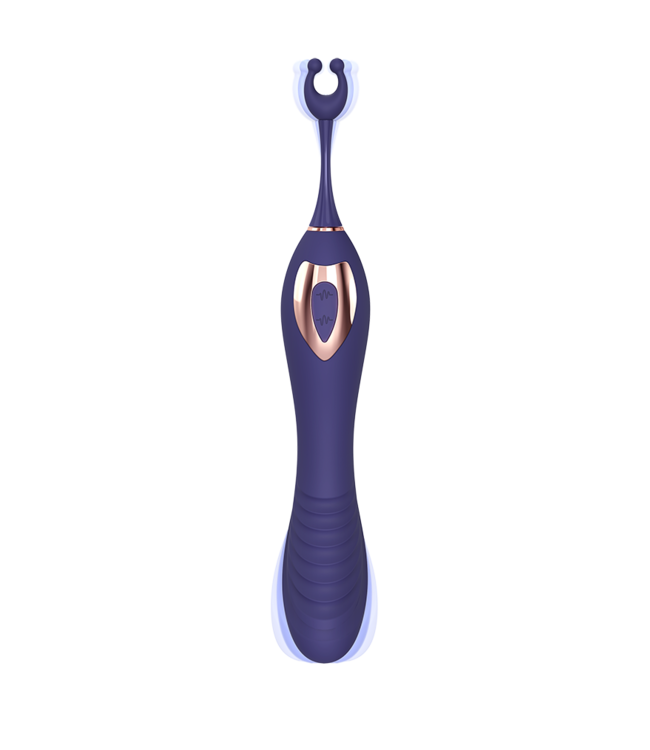 Love to Love - Ô Mega - Clitoris + G-Spot Vibrator - Indigo