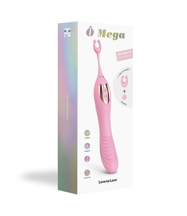 Love to Love - Ô Mega - Clitoris + G-Spot Vibrator - Roze