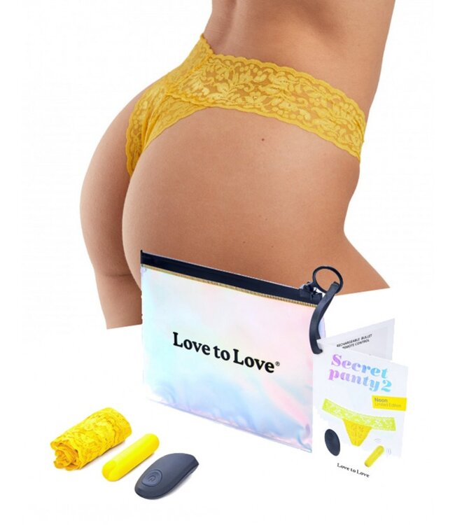 Love to Love - Secret Panty 2 - Panty Vibrator met Afstandsbediening - Geel