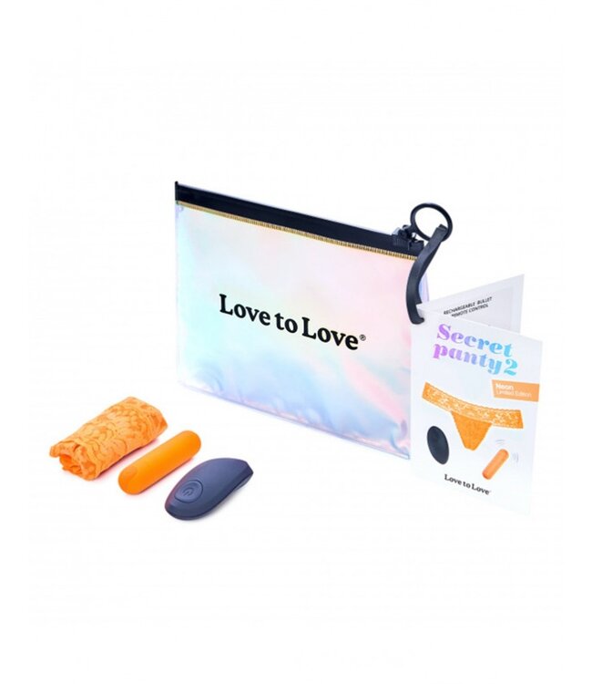 Love to Love - Secret Panty 2 - Panty Vibrator met Afstandsbediening - Oranje