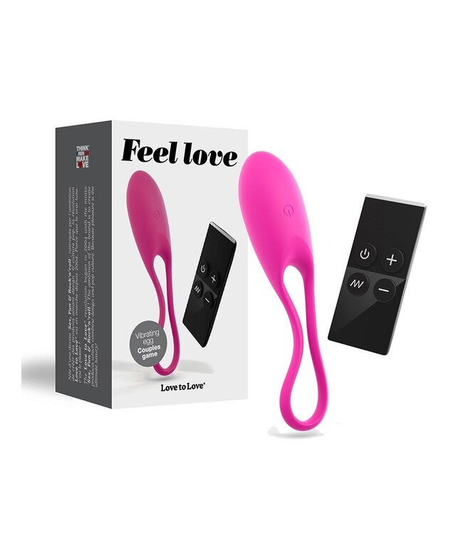 Love to Love Feel Love - Remote control vibrating egg