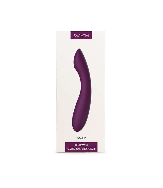 SVAKOM - Amy 2 - Flexibele G-Spot Vibrator - Paars