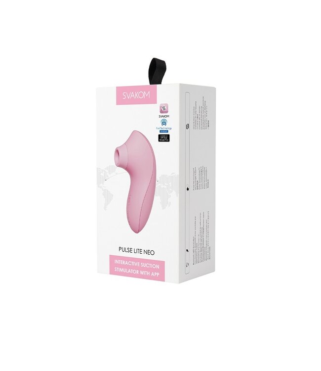 SVAKOM - Pulse Lite Neo - Luchtdruk Vibrator (met App-bediening) - Licht Roze