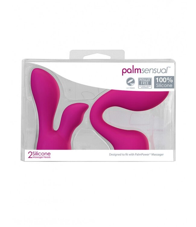PalmPower - PalmSensual - 2 Opzetstukken voor Wandvibrator - Roze