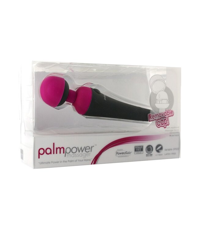 PalmPower - PalmPower Wand Massager - Grijs & Roze