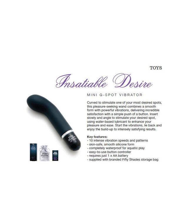 Insatiable Desire - FSoG Mini G-Spot Vibrator