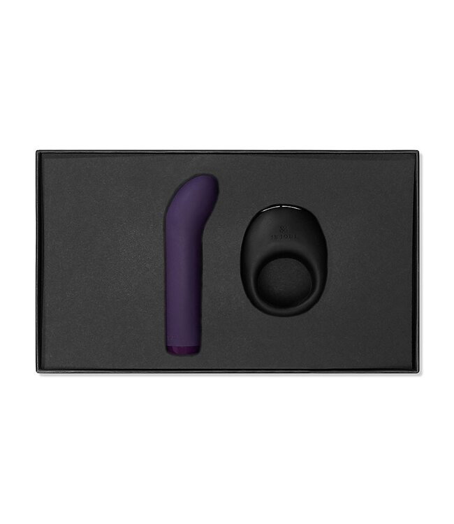 Je Joue - Mio & Bullet Couples Collection - Set Cock Ring Vibrator & Bullet Vibrator - Zwart & Paars