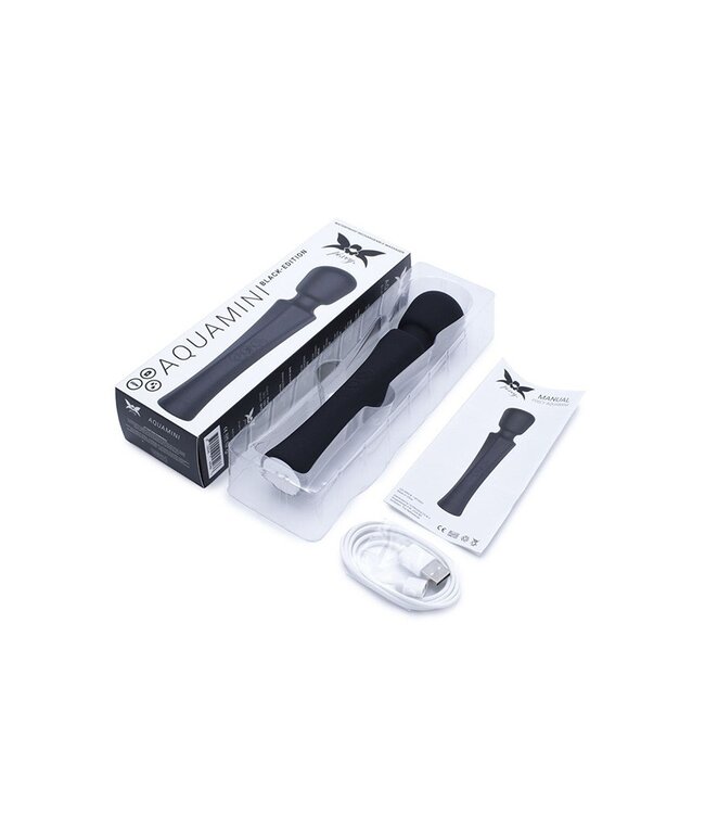 Pixey - Aquawand Mini - Mini Wand Vibrator - Zwart