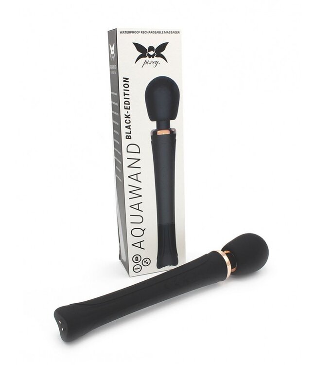 Pixey - Aquawand - Wand Vibrator - Zwart