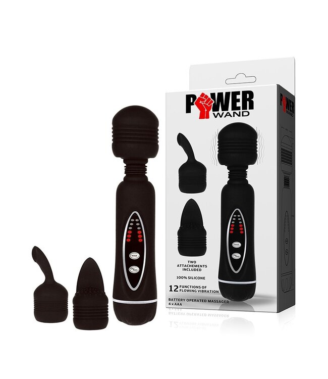 Black Power Wand with 2 Heads
