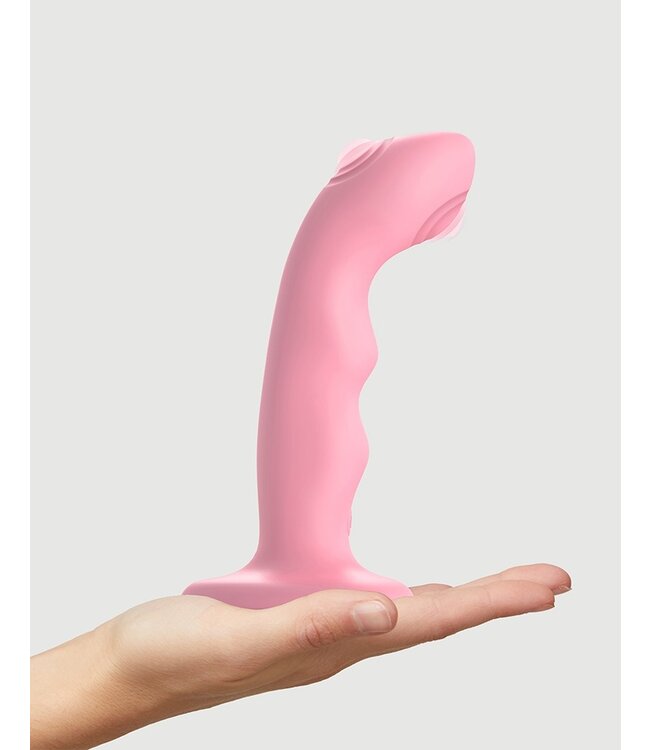 Strap-On-Me - Tappende Dildo Wave - Roze Koraal