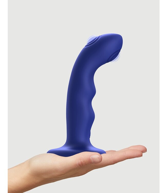 Strap-On-Me - Tappende Dildo Wave - Blauw
