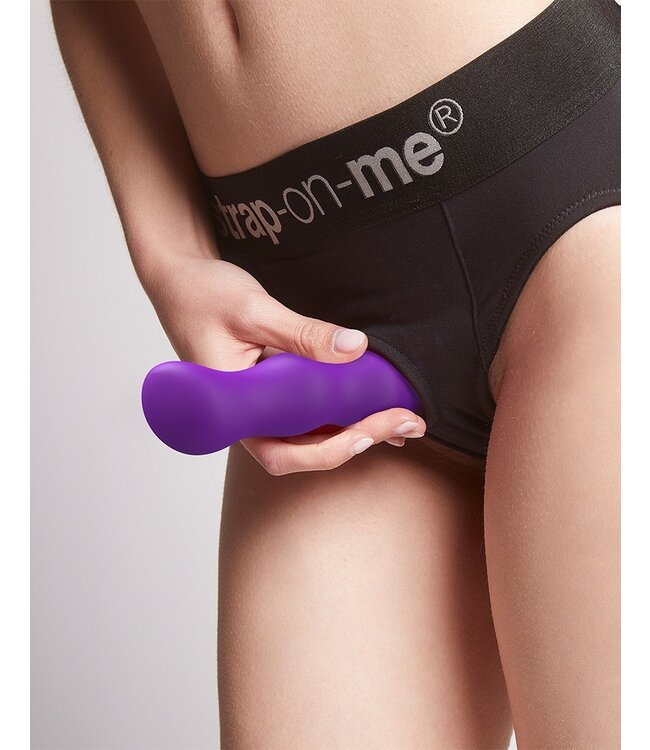 Strap-On-Me - Geisha Balls - Dildo met Roterende Ballen Maat XL - Paars