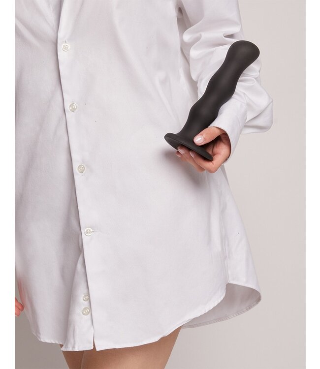 Strap-On-Me - Geisha Balls - Dildo met Roterende Ballen Maat M - Zwart