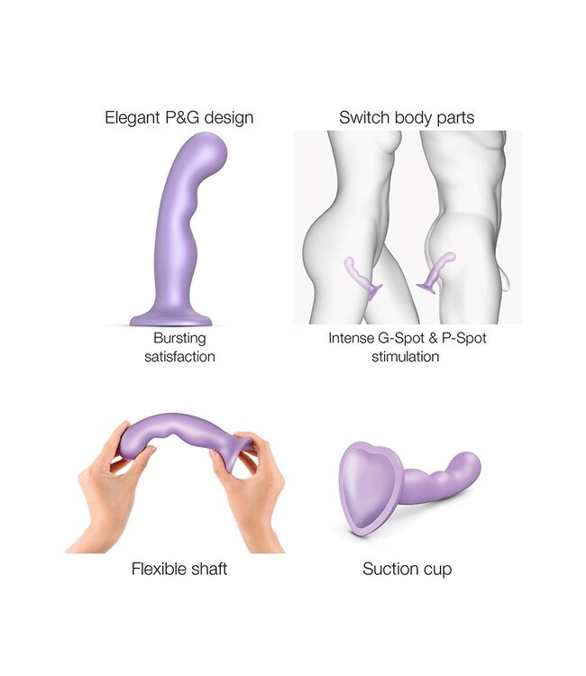 Strap-On-Me - Dildo Plug P&G Maat XXL - Metallic Lila