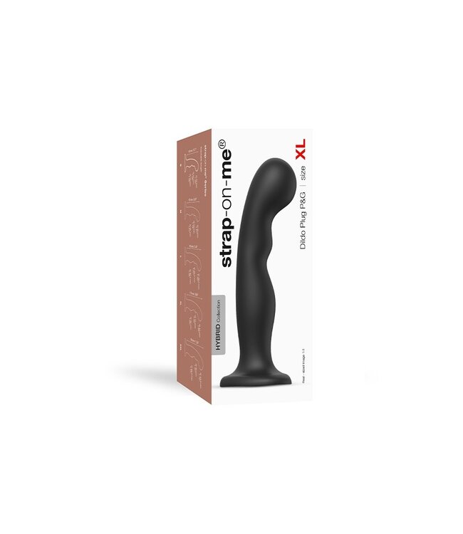 Strap-On-Me - Dildo Plug P&G Maat XL - Zwart