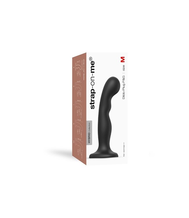 Strap-On-Me - Dildo Plug P&G Maat M - Zwart