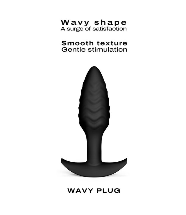 Dorcel - Wavy Plug - Butt Plug - Zwart