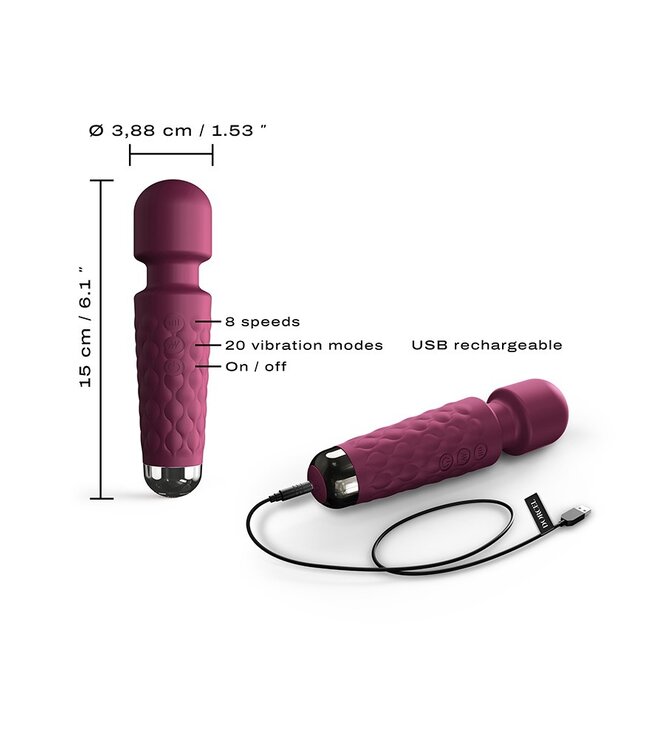 Dorcel - Mini Wanderful - Mini Wand Vibrator - Plum