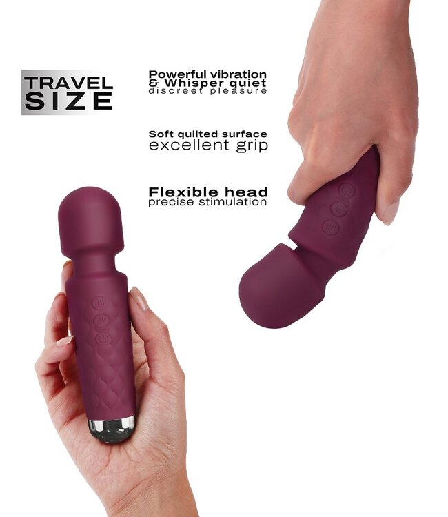 Dorcel - Mini Wanderful - Mini Wand Vibrator - Plum