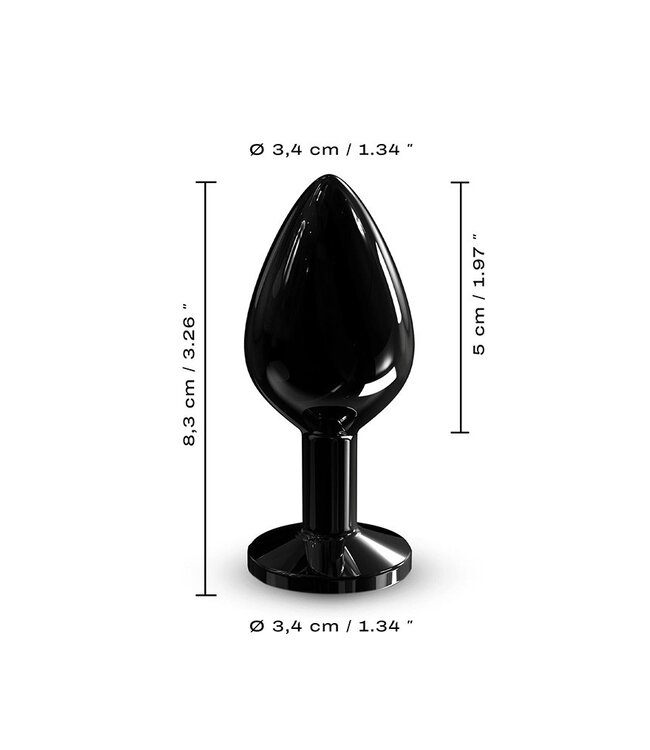 Dorcel - Diamond Plug Maat M - Butt Plug - Zwart