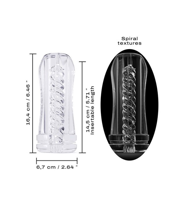 Dorcel - Deep Blow Tornado - Sleeve voor Masturbator - Transparant