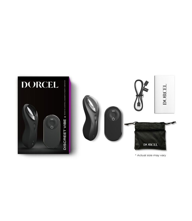 Dorcel - Discreet Vibe + - Panty Vibrator met Afstandsbediening - Zwart