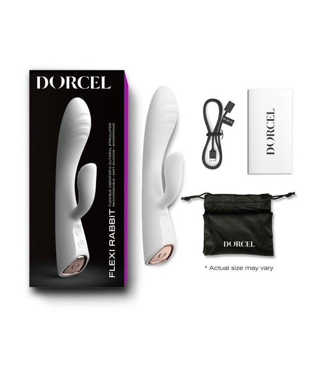 Dorcel - Flexi Rabbit - Verwarmde Rabbit Vibrator - Wit