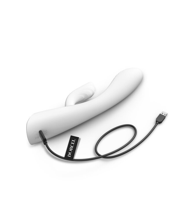 Dorcel - Flexi Rabbit - Verwarmde Rabbit Vibrator - Wit