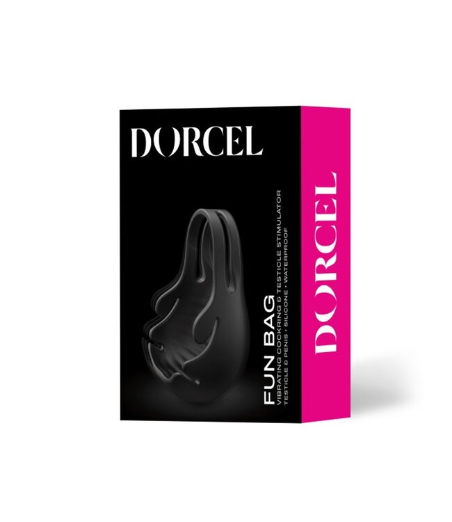 Dorcel - Fun Bag - Vibrerende Cockring en Testikel Stimulator - Zwart - 6072479