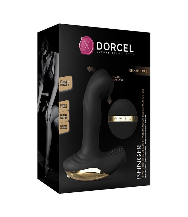 Dorcel - P-Finger - Remote Control Vibrator - Zwart 6072431