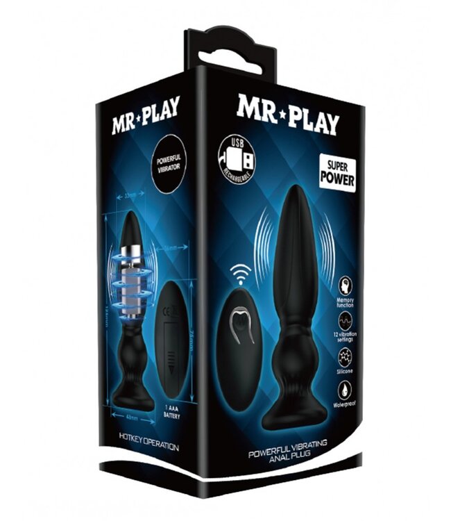 Mr. Play - Vibrerende Anaal Plug