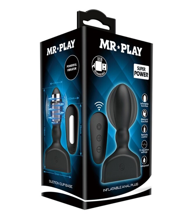 Mr. Play - Opblaasbare buttplug