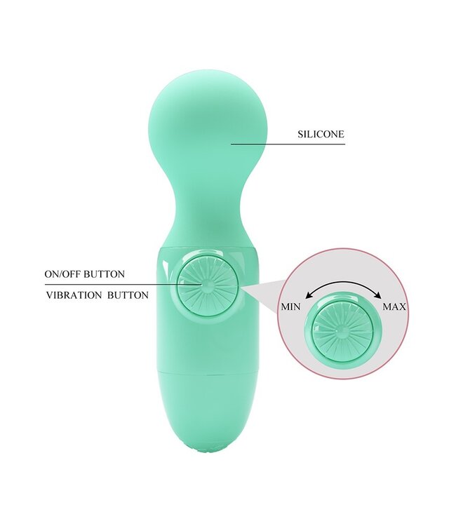 Pretty Love - Mini Stick - Mini Wand Vibrator - Groen