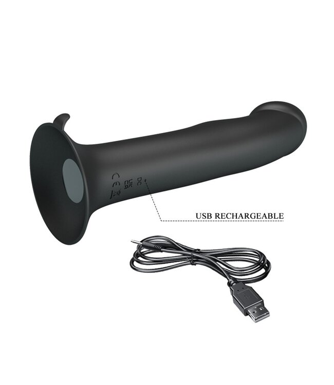 Pretty Love - Murray - Vibrerende Dildo 19 cm - Zwart